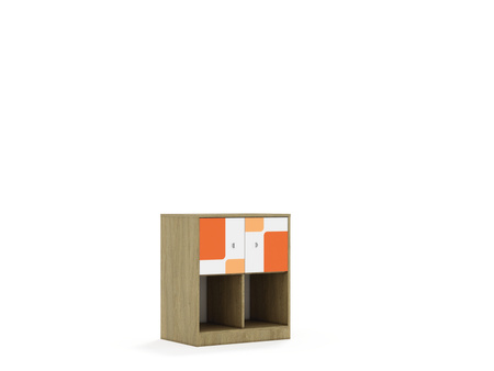 Regał Blox Pastel 70 2PP 2F1 706x466x813 - wariant 2