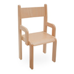 Krzesło drewniane Miś z podłokietnikami