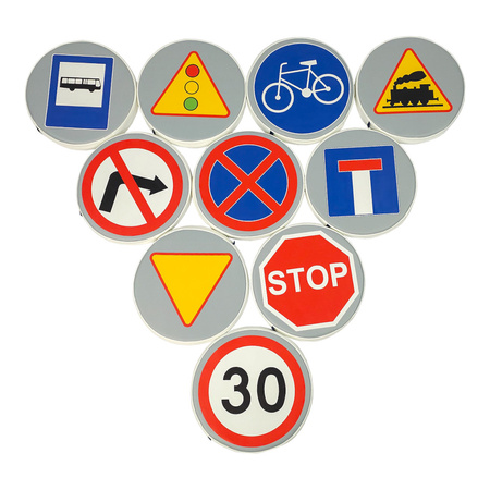 Piankowe poduszki do siedzenia - Znaki drogowe 2