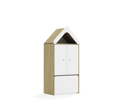 Regał Blox Base 70 3P 2F2 ze skrzynią i daszkiem 706x466x1575