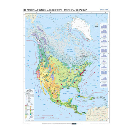 Ameryka Północna i Środkowa - Mapa krajobrazowa