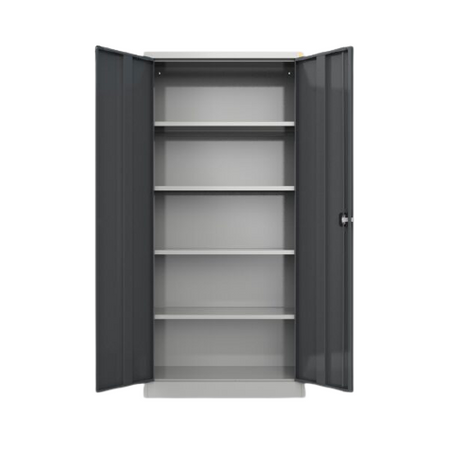 Szafa warsztatowa czteropółkowa z drzwiami uchylnymi