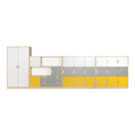 ZESTAW REGAŁÓW KOLOROWE SKRYTKI PLUS KSP1