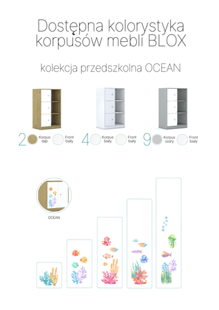 Szafa Blox Ocean 40 3P 1F3 363x466x1165