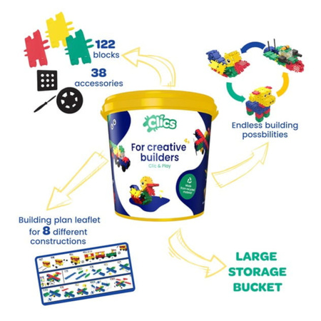 Klocki CLICS klocki konstrukcyjne 8w1 CB198