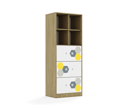 Regał Blox Hex 70 5PP 6F1 706x466x1869 