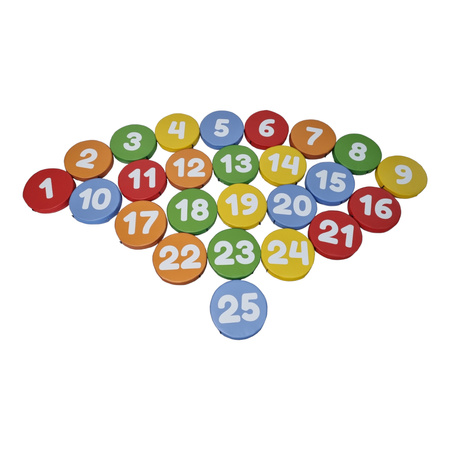 Piankowe poduszki do siedzenia - Cyferki 1-25