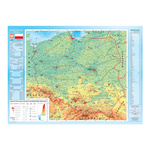 Polska - Mapa fizyczna z elementami ekologii