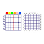 Mata dwustronna Kodowanie + Kodowanie Junior 110 x 110 cm