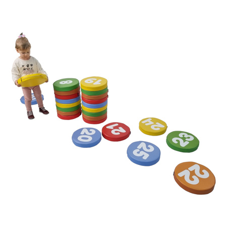 Piankowe poduszki do siedzenia - Cyferki 1-25