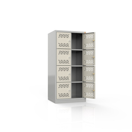 Szafka szkolna 8-drzwiowa, 2 kolumny