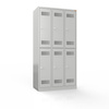 Szafka skrytkowa BHP 6-drzwiowa, 3-kolumnowa