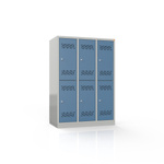 Szafa szkolna 6-drzwiowa, 3 kolumny