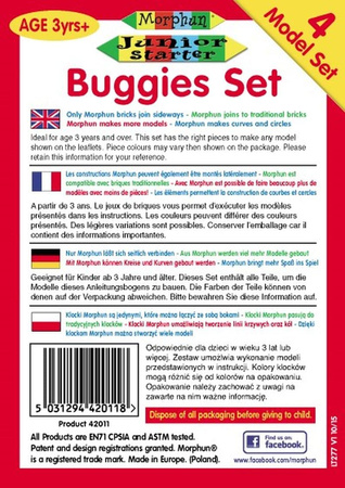 Morphun 4 Pojazdy 64 el. - Klocki konstrukcyjne