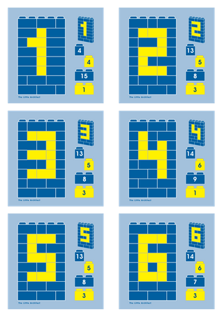 Klocki edukacyjne Little Architect - Litery i Cyfry 630 el.