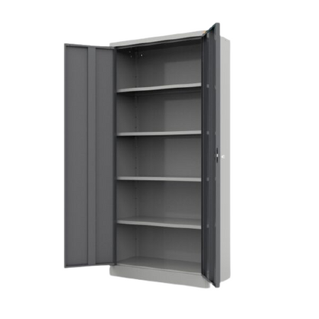 Szafa warsztatowa czteropółkowa z drzwiami uchylnymi