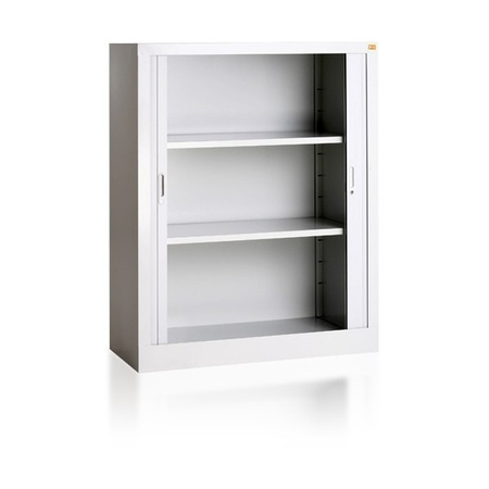 Szafa biurowa dwupółkowa z drzwiami żaluzjowymi