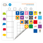 Pakiet 4 dwustronnych małych mat Kodowanie na dywanie z Kodo kartonikami