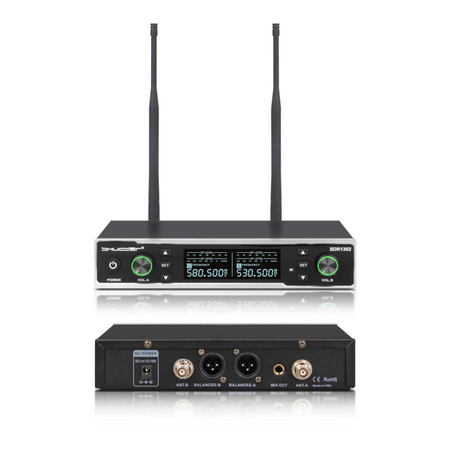 Mikrofony bezprzewodowe Shudder SDR1302 - 2 x doręczny