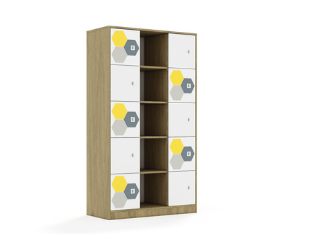 Regał Blox Hex 110 5PP 10F1 1049x466x1869 