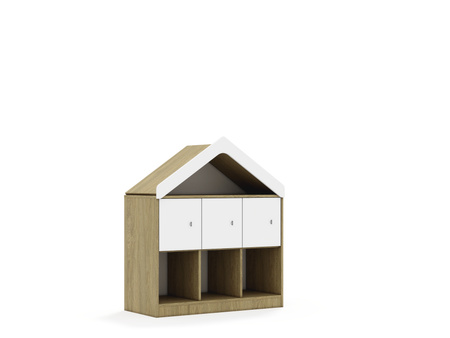 Regał Blox Base 110 2PP 3F1 z daszkiem 1049x466x1223 
