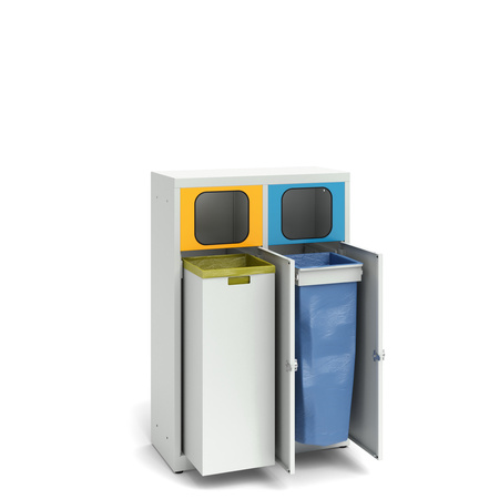 Pojemnik do segregacji odpadów 2- komorowy PD_1P_1W