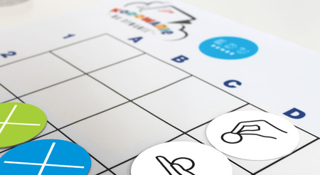 Krążki matematyczne do maty do kodowania