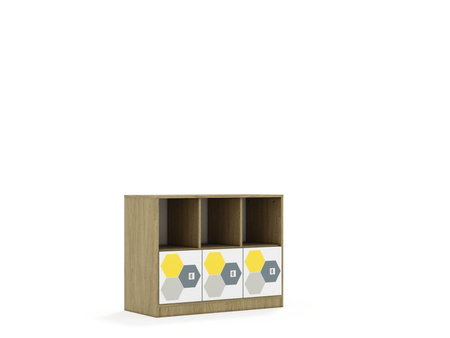 Regał Blox Hex  110 2PP 3F1 1049x466x813 