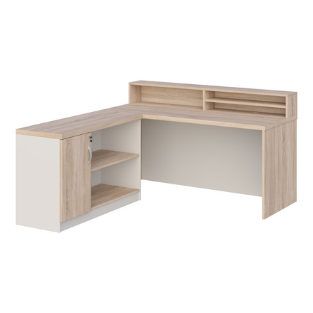 KUJAWIAK PREMIO ZESTAW 11 - Biurko z nadstawką z komodą nr 1