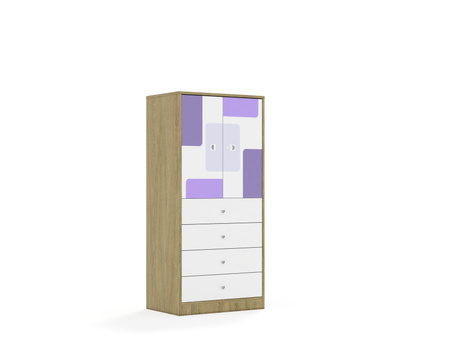 Regał Blox Pastel 70 4P 2F2 4S 706x466x1517 