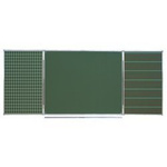 Tablica tryptyk zielona ceramiczna magnetyczna z nadrukiem