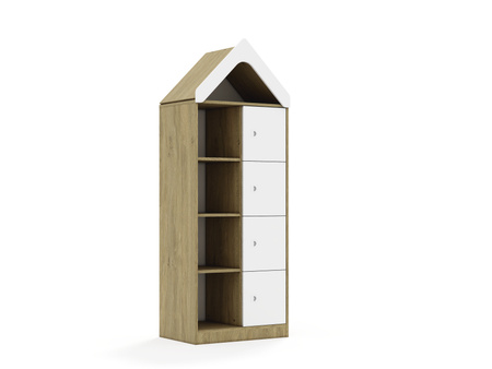 Regał Blox Base 70 4PP 4F1 z daszkiem 706x466x1927