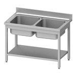Stół ze zlewem 2-komorowym