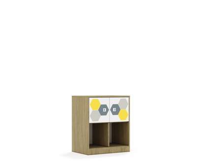Szafa Blox Hex 70 2PP 2F1 706x466x813  - wariant 2
