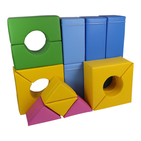 Zestaw piankowy - 14 elementów - kształtki rehabilitacyjne