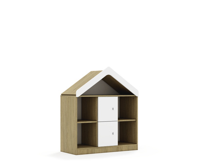 Regał Blox Base 110 2PP 2F1 z daszkiem 1049x466x1223